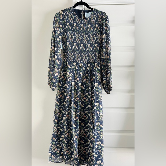 NWT Hill House Home The Ruby Nap Dress - Navy Bluebonnet - Picture 5 of 6